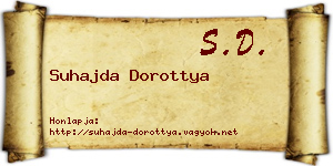 Suhajda Dorottya névjegykártya